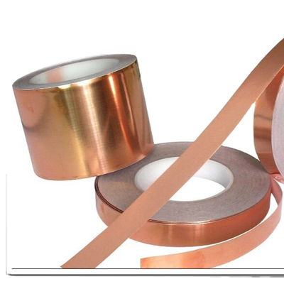 % 97 İletkenlik Bakır Şerit Bobin 20mm ~ 1400mm Genişlik