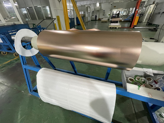 Kararmış Haddelenmiş Bakır Folyo Esnek örgülü Laminatta kullanılan siyah mat side70um 35um ile